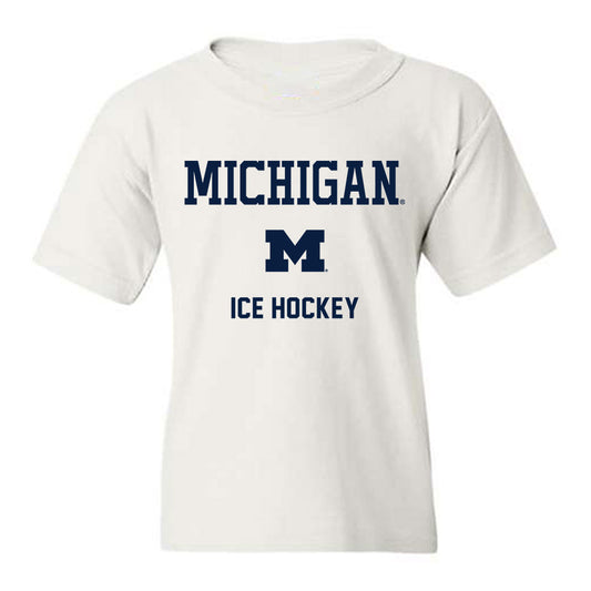 Michigan - NCAA Men's Ice Hockey : Stephen Peck - Classic Shersey Youth T-Shirt-0