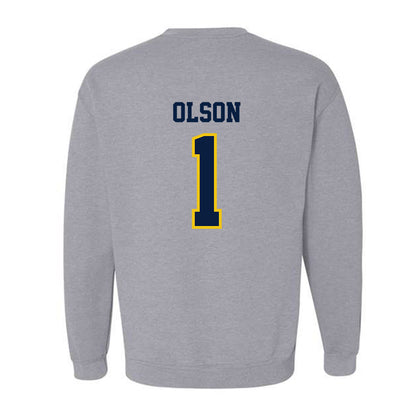 Michigan - NCAA Women's Basketball : Olivia Olson - Classic Shersey Crewneck Sweatshirt-1
