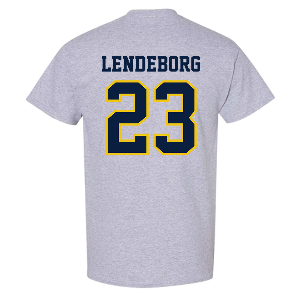 Michigan - NCAA Men's Basketball : Yaxel Lendeborg - Classic Shersey T-Shirt-1