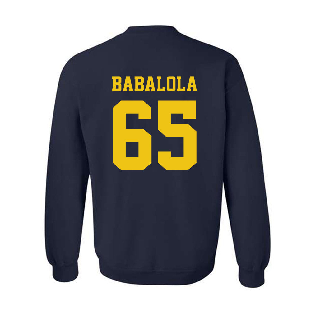 Michigan - NCAA Football : Andrew Babalola - Sports Shersey Crewneck Sweatshirt-1