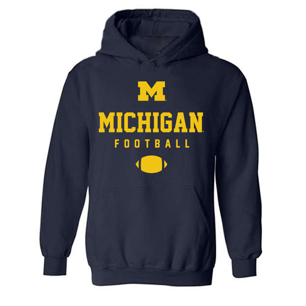 Michigan - NCAA Football : Deakon Tonielli - Sports Shersey Hooded Sweatshirt-0