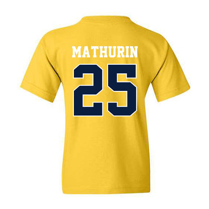Michigan - NCAA Women's Basketball : McKenzie Mathurin - Sports Shersey Youth T-Shirt-1