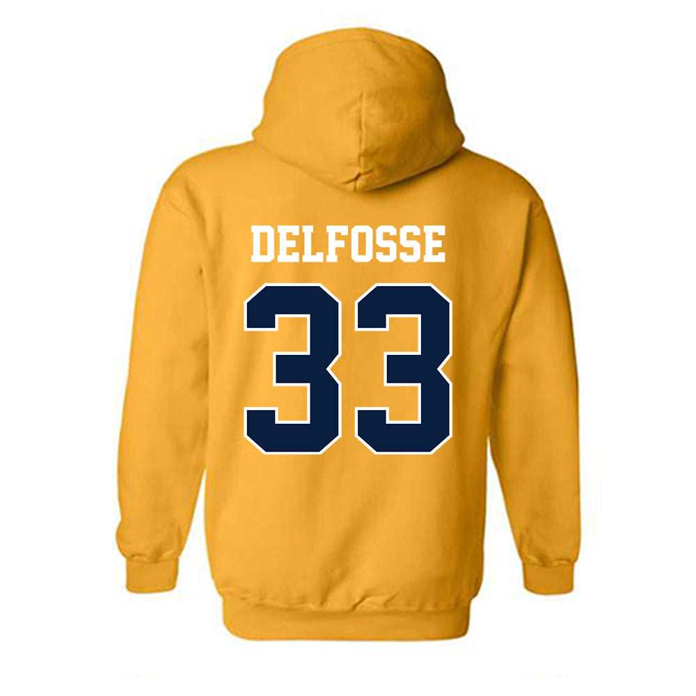 Michigan - NCAA Women's Basketball : Te'Yala Delfosse - Sports Shersey Hooded Sweatshirt-1