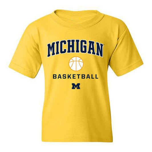Michigan - NCAA Men's Basketball : Harrison Hochberg - Sports Shersey Youth T-Shirt-0