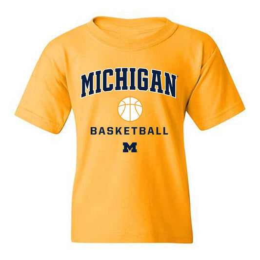 Michigan - NCAA Women's Basketball : Te'Yala Delfosse - Sports Shersey Youth T-Shirt-0
