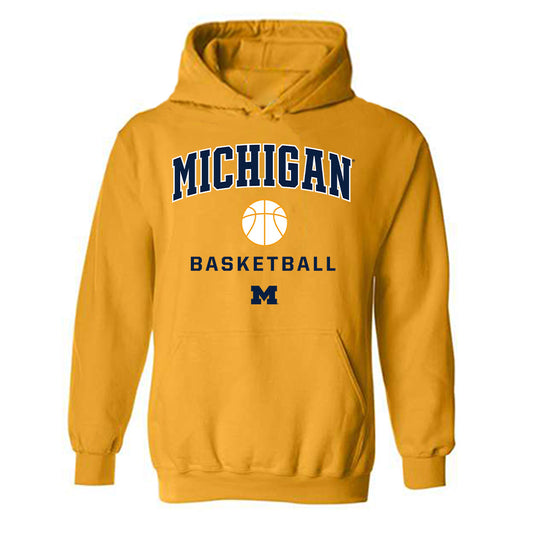 Michigan - NCAA Women's Basketball : Brooke Daniels - Sports Shersey Hooded Sweatshirt-0