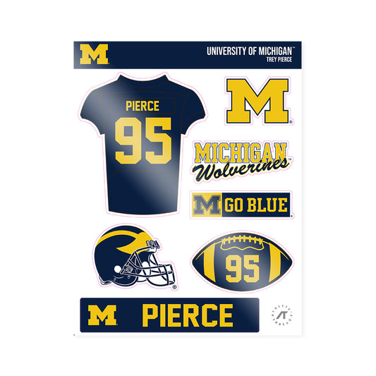 Michigan - NCAA Football : Trey Pierce - Sticker Sheet-0