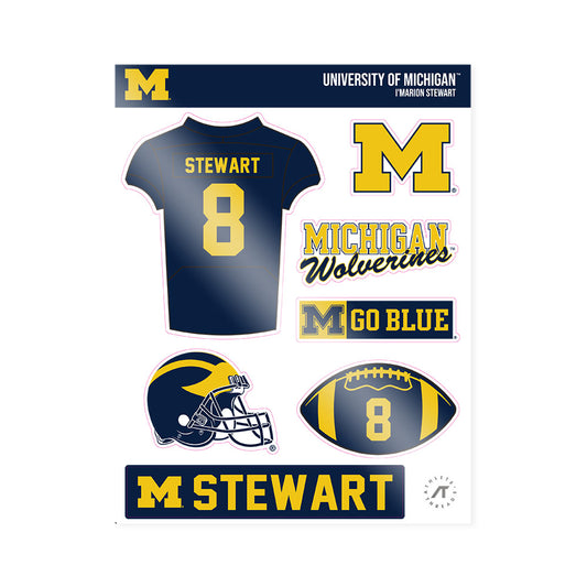 Michigan - NCAA Football : I'Marion Stewart - Sticker Sheet-0