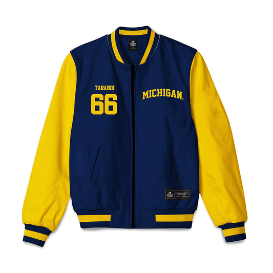 Michigan - NCAA Football : Dan Taraboi - Bomber Jacket-0
