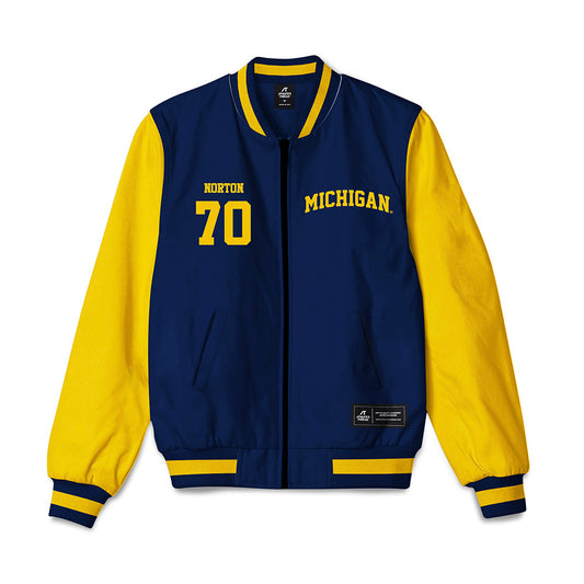 Michigan - NCAA Football : Brady Norton - Bomber Jacket-0