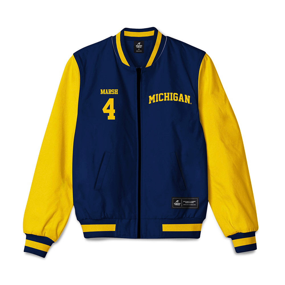 Michigan - NCAA Football : Andrew Marsh - Bomber Jacket-0