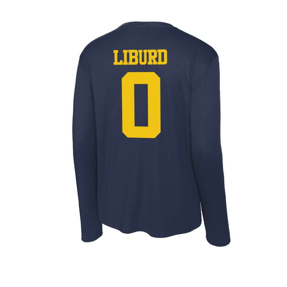 Michigan - NCAA Men's Basketball : Ricky Liburd - Activewear Long Sleeve T-Shirt-1