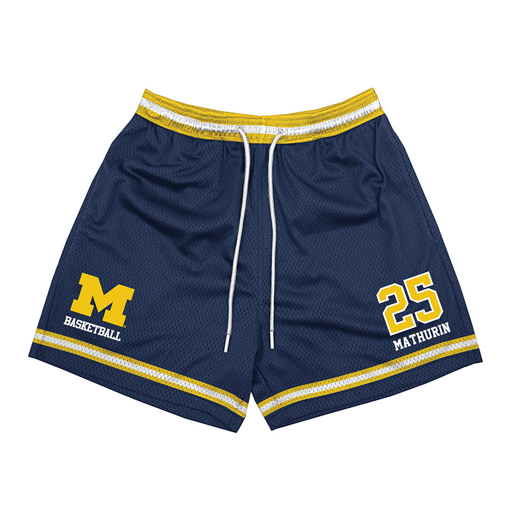 Michigan - NCAA Women's Basketball : McKenzie Mathurin - Shorts-0