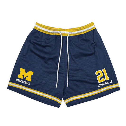 Michigan - NCAA Men's Basketball : Morez Johnson Jr. - Shorts-0