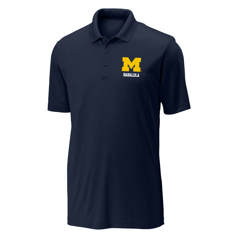 Michigan - NCAA Football : Andrew Babalola - Activewear Polo Shirt-0