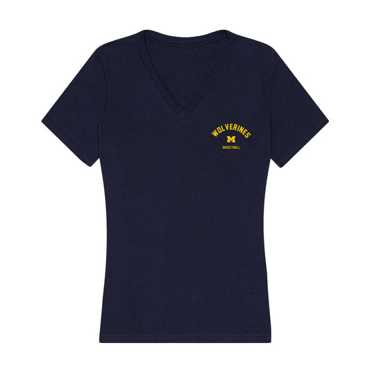 Michigan - NCAA Men's Basketball : Ricky Liburd - Classic Shersey Women's V-Neck T-Shirt-0