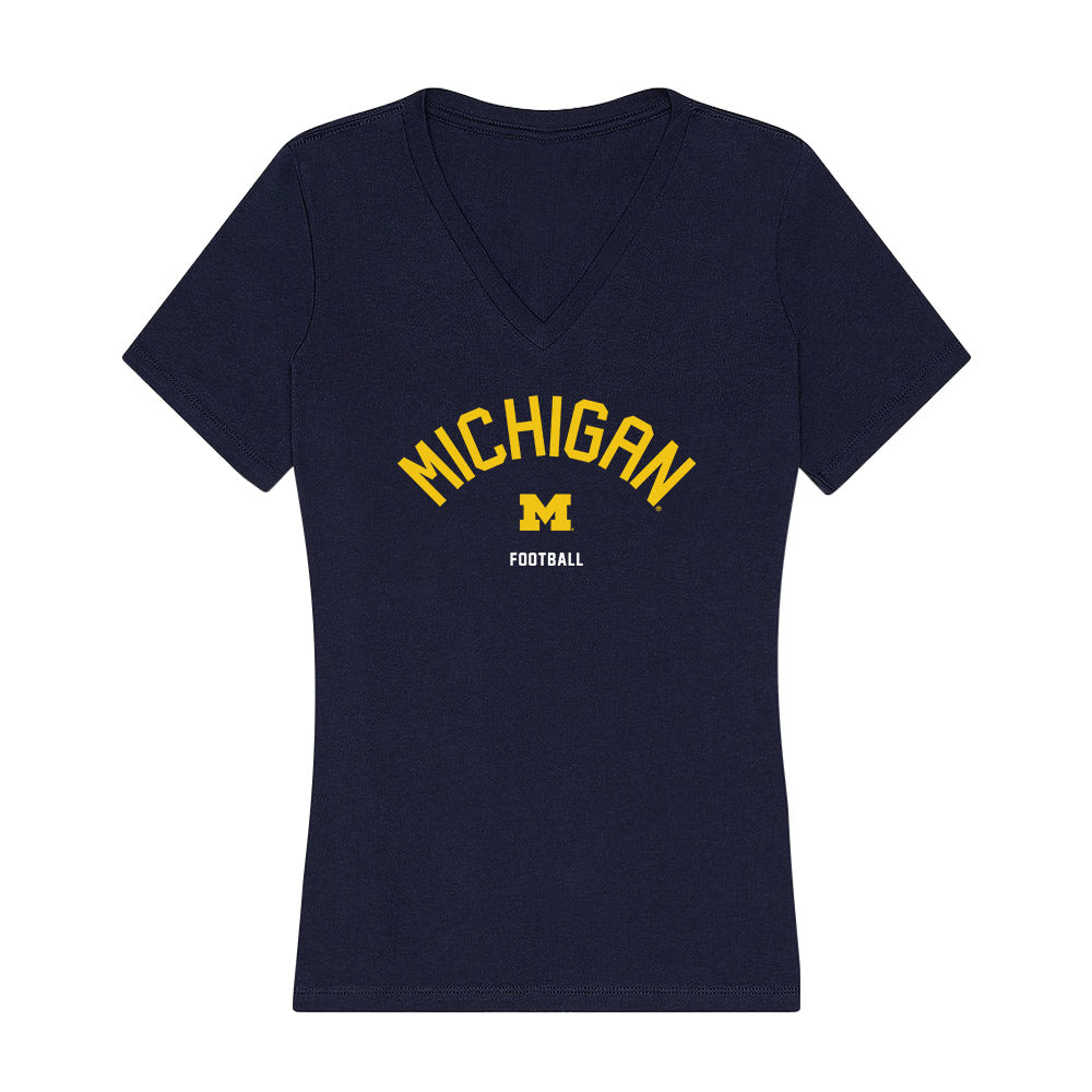 Michigan - NCAA Football : John Weidenbach - Classic Shersey Women's V-Neck T-Shirt-0