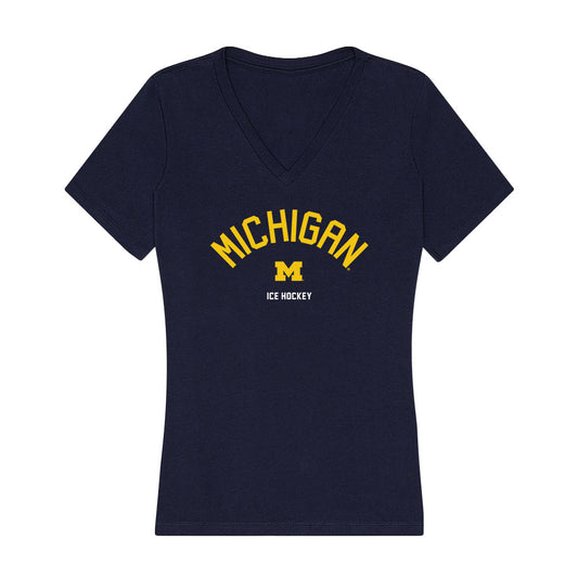 Michigan - NCAA Men's Ice Hockey : Will Horcoff - Classic Shersey Women's V-Neck T-Shirt-0