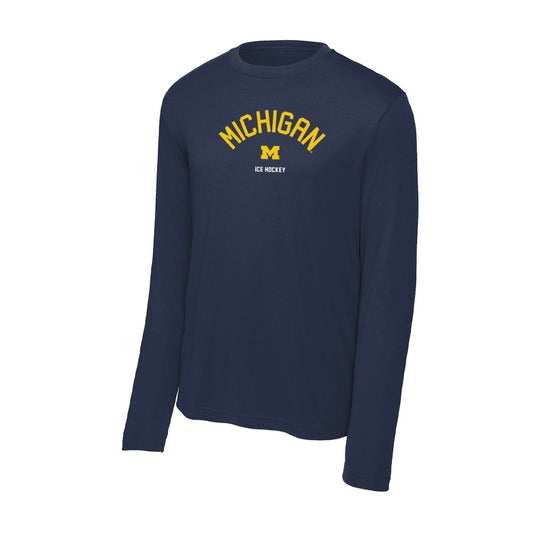 Michigan - NCAA Men's Ice Hockey : Hunter Hady - Classic Shersey Activewear Long Sleeve T-Shirt-0