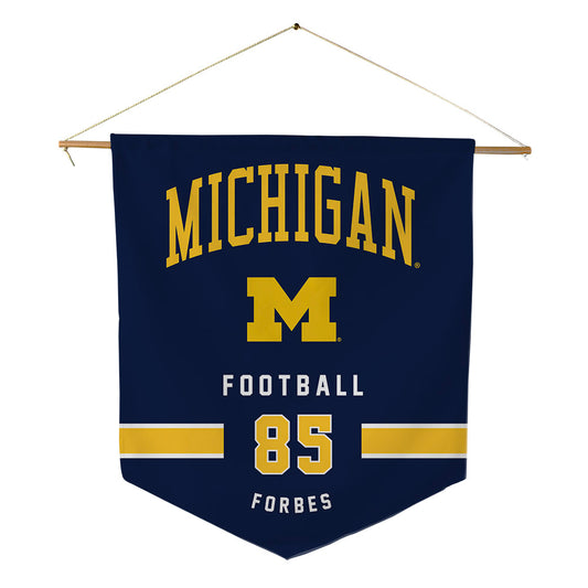 Michigan - NCAA Football : Logan Forbes - Pennant - 18" x 21"-0