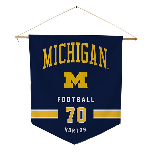 Michigan - NCAA Football : Brady Norton - Pennant - 18" x 21"-0