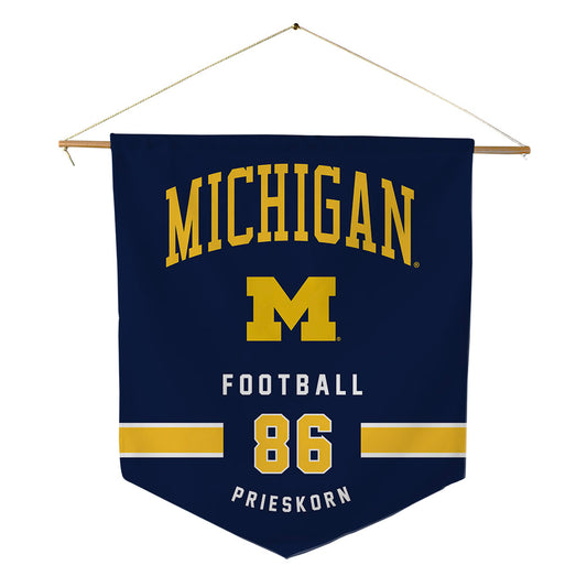 Michigan - NCAA Football : Brady Prieskorn - Pennant - 18" x 21"-0