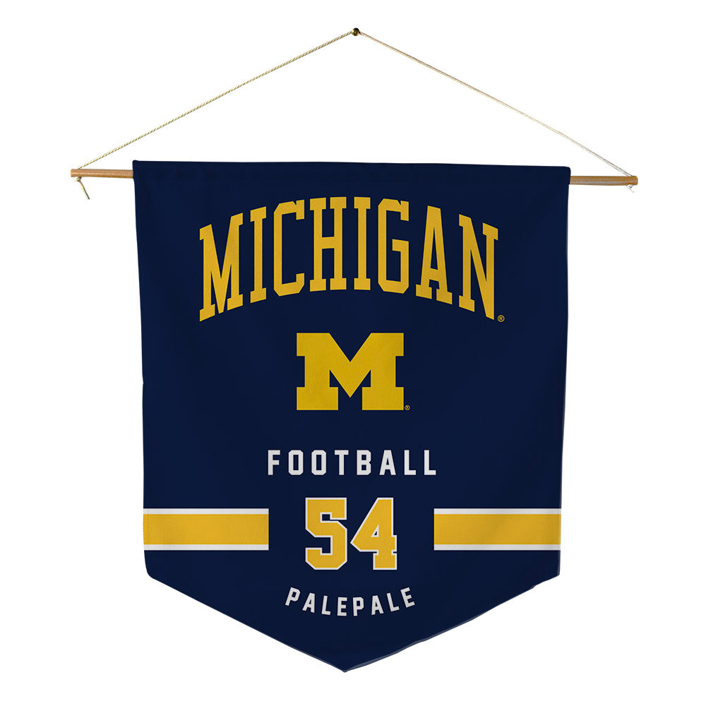 Michigan - NCAA Football : Deyvid Palepale - Pennant - 18" x 21"-0