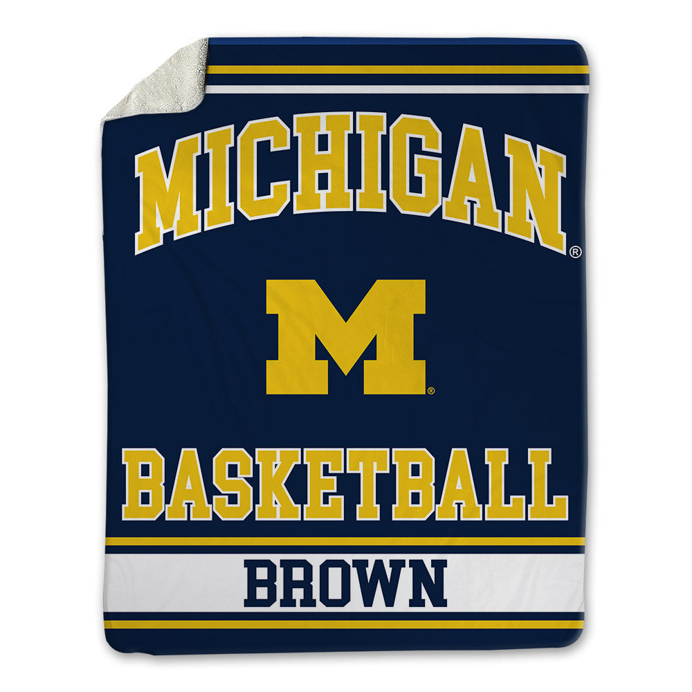 Michigan - NCAA Women's Basketball : Macy Brown - Blanket-0
