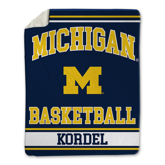 Michigan - NCAA Men's Basketball : Malick Kordel - Blanket-0