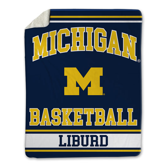 Michigan - NCAA Men's Basketball : Ricky Liburd - Blanket-0