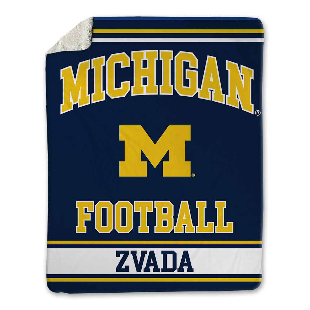Michigan - NCAA Football : Dominic Zvada - Blanket-0