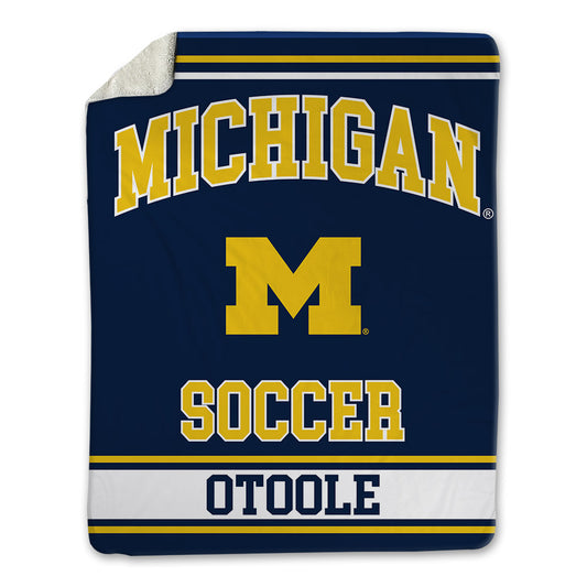 Michigan - NCAA Men's Soccer : Patrick OToole - Blanket-0