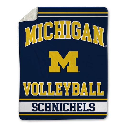 Michigan - NCAA Women's Volleyball : Sydney Schnichels - Blanket-0