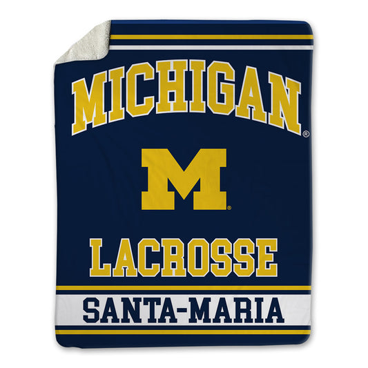 Michigan - NCAA Women's Lacrosse : Maya Santa-Maria - Blanket-0