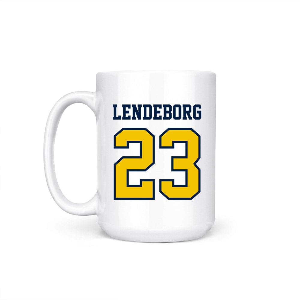 Michigan - NCAA Men's Basketball : Yaxel Lendeborg - Coffee Mug-1