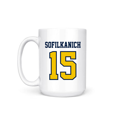 Michigan - NCAA Women's Basketball : Ashley Sofilkanich - Coffee Mug-1