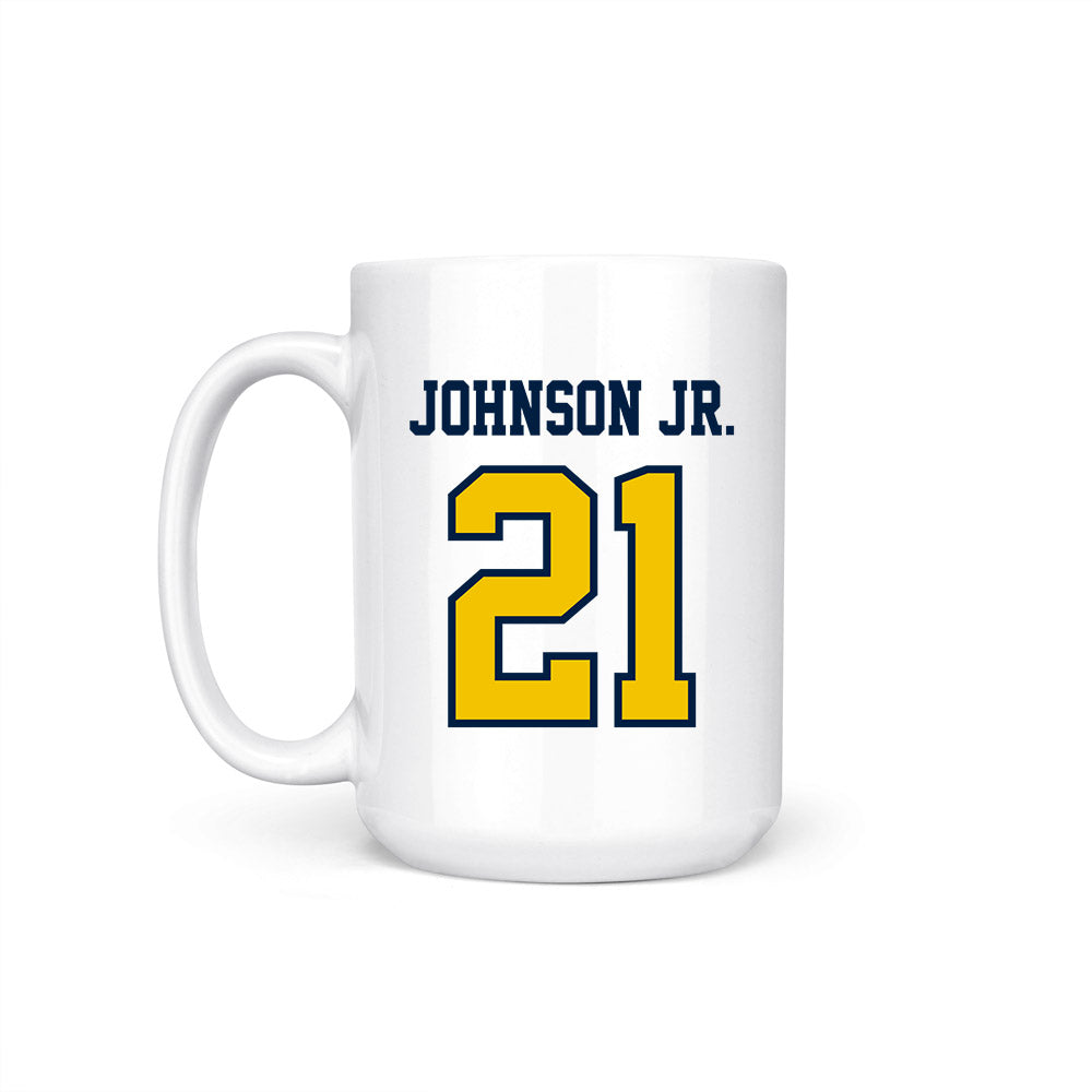 Michigan - NCAA Men's Basketball : Morez Johnson Jr. - Coffee Mug-1