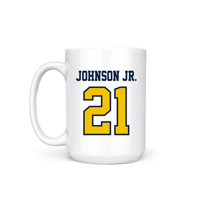 Michigan - NCAA Men's Basketball : Morez Johnson Jr. - Coffee Mug-1
