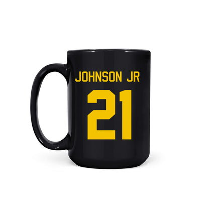 Michigan - NCAA Men's Basketball : Morez Johnson Jr. - Coffee Mug-1