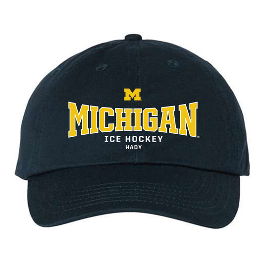 Michigan - NCAA Men's Ice Hockey : Hunter Hady - Dad Hat-0