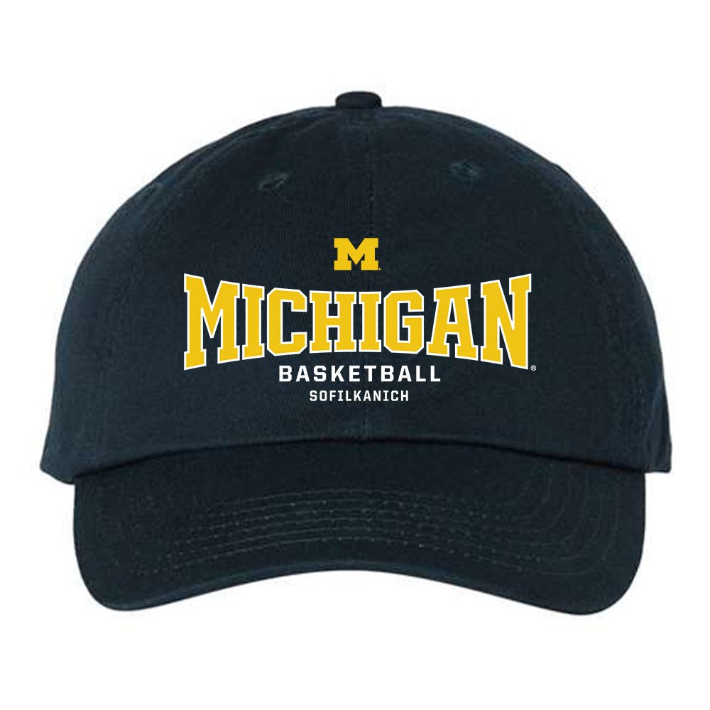 Michigan - NCAA Women's Basketball : Ashley Sofilkanich - Dad Hat-0