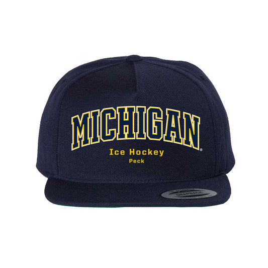 Michigan - NCAA Men's Ice Hockey : Stephen Peck - Snapback Hat-0