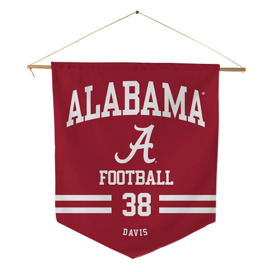 Alabama - Football Alumni : Johnny Davis - Pennant - 18" x 21"-0