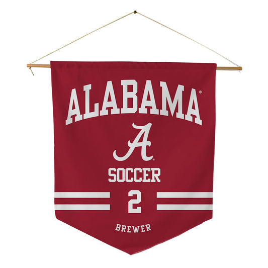 Alabama - NCAA Women's Soccer : Breezie Brewer - Pennant - 18" x 21"-0