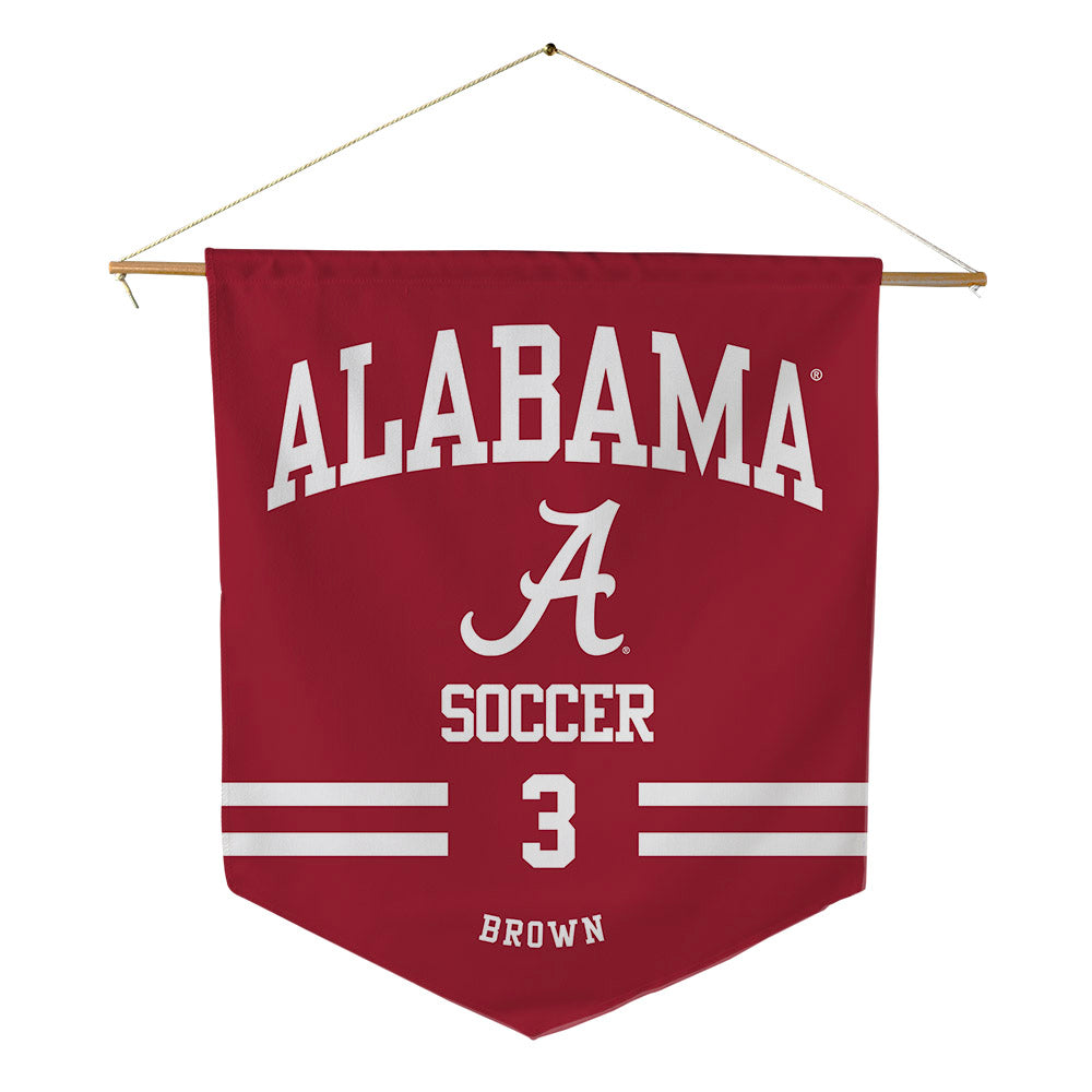 Alabama - NCAA Women's Soccer : Avery Brown - Pennant - 18" x 21"-0