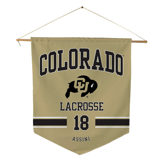Colorado - NCAA Women's Lacrosse : Lily Assini - Pennant - 18" x 21"-0
