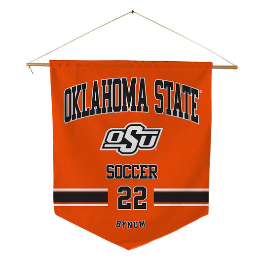 Oklahoma State - NCAA Women's Soccer : Morgan Bynum - Pennant - 18" x 21"-0