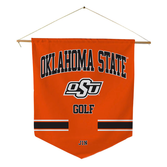 Oklahoma State - NCAA Men's Golf : Bo Jin - Pennant - 18" x 21"-0