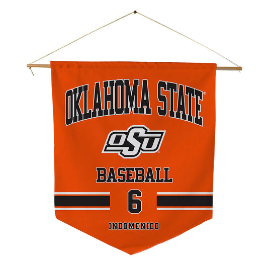 Oklahoma State - NCAA Baseball : Remo Indomenico - Pennant - 18" x 21"-0