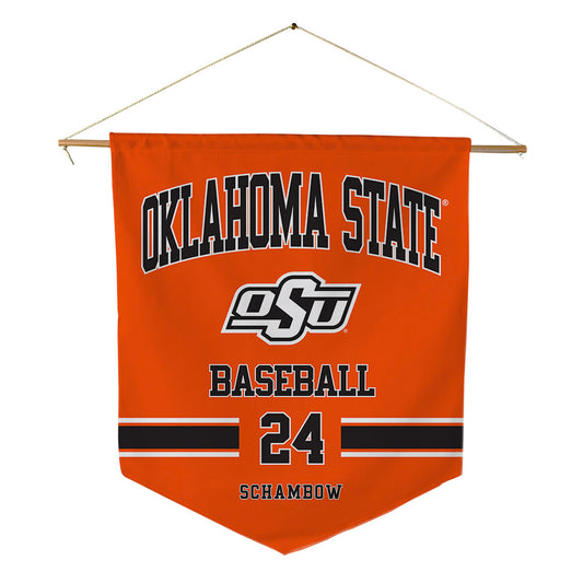 Oklahoma State - NCAA Baseball : Quinn Schambow - Pennant - 18" x 21"-0
